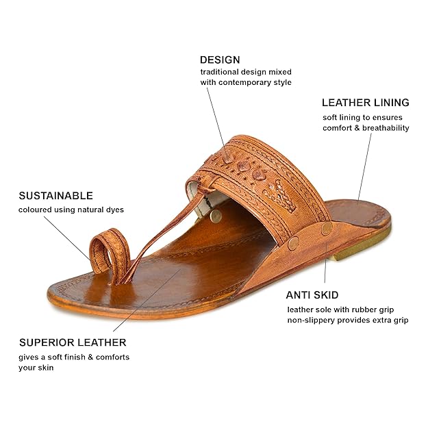 Premium Genuine Leather Kolhapuri Chappal for Men – Handmade, Traditional, Comfortable Ethnic Footwear