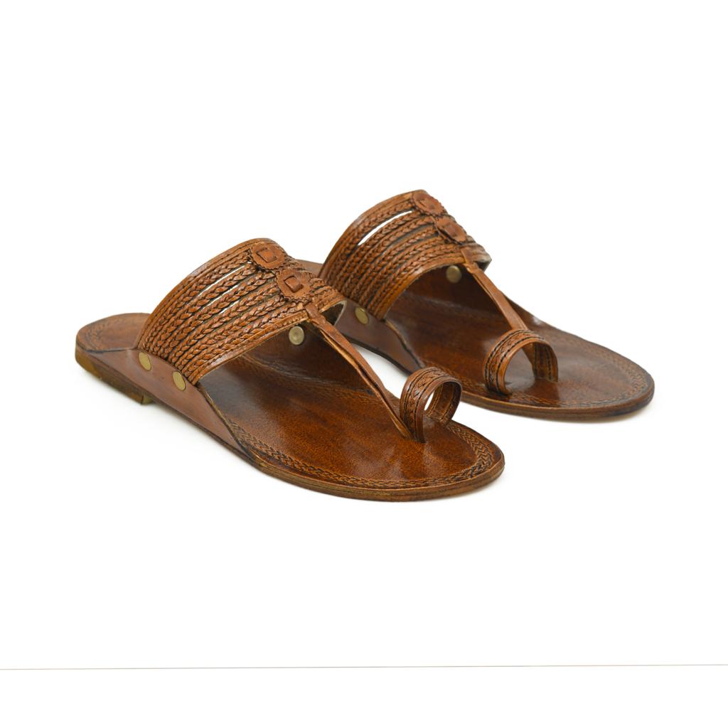 Premium Genuine Leather Kolhapuri Chappal for Men – Handmade, Traditional, Comfortable Ethnic Footwear