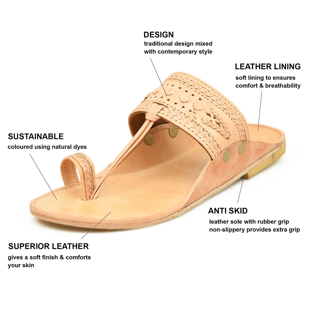 Premium Genuine Leather Kolhapuri Chappal for Men – Handmade, Traditional, Comfortable Ethnic Footwear