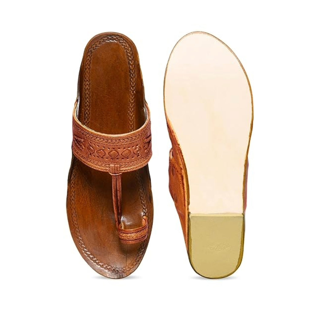 Premium Genuine Leather Kolhapuri Chappal for Men – Handmade, Traditional, Comfortable Ethnic Footwear