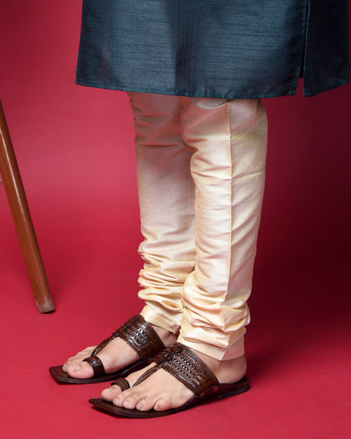 Handmade T-Series Leather Kolhapuri Chappal for Men – Authentic Traditional Footwear